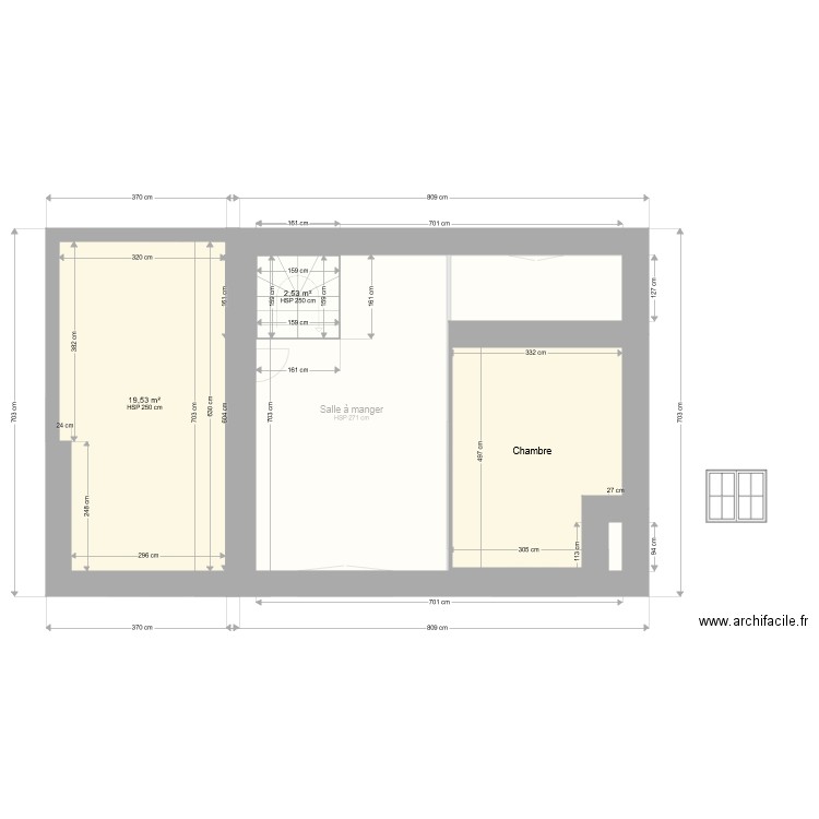 Rdc plus 1ta. Plan de 0 pièce et 0 m2