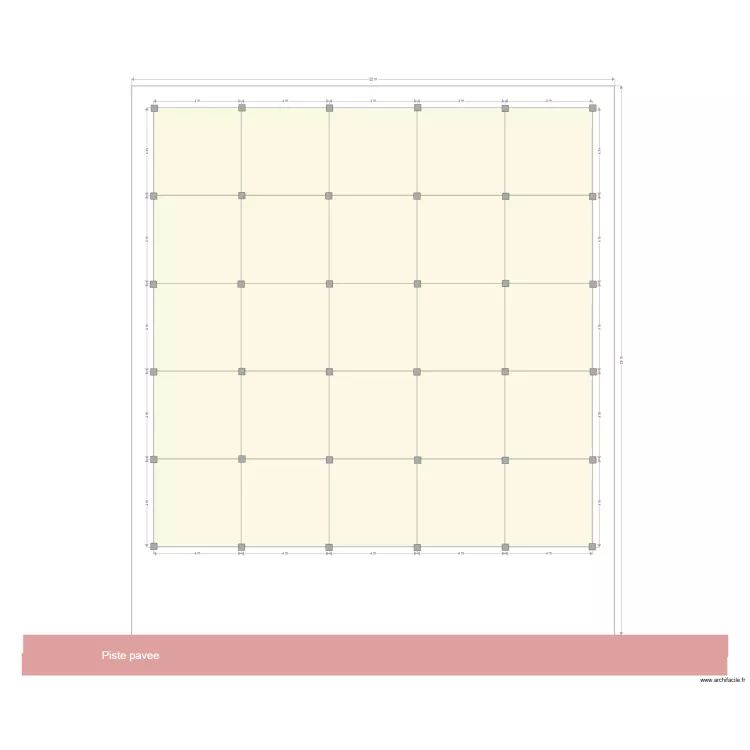 Bwiza colonnes. Plan de 