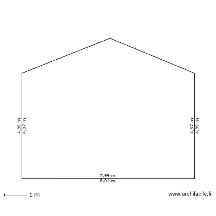 facade ouest pcm 5. Plan de 0 pièce et 0 m2