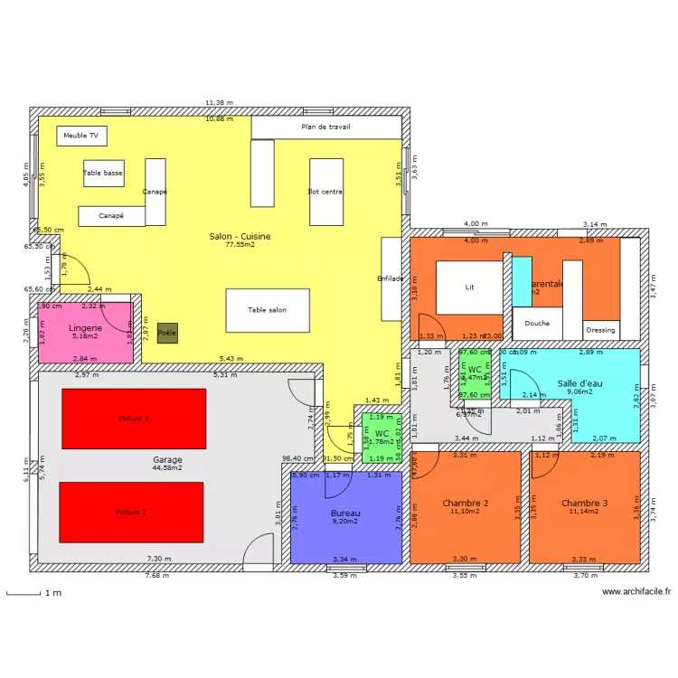 Maison 1. Plan de Maison 1. Plan de