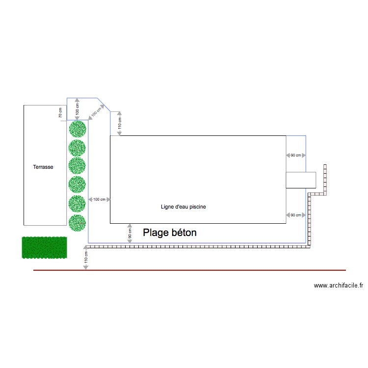 Aménagement Piscine 2. Plan de 0 pièce et 0 m2