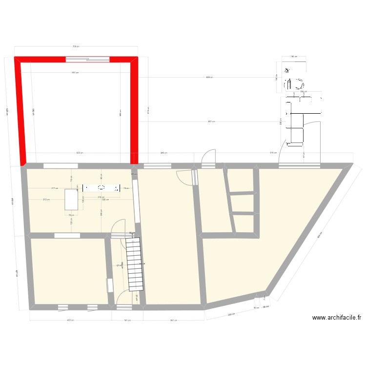 Maison Wagnelee existante 2023 2. Plan de 15 pièces et 177 m2