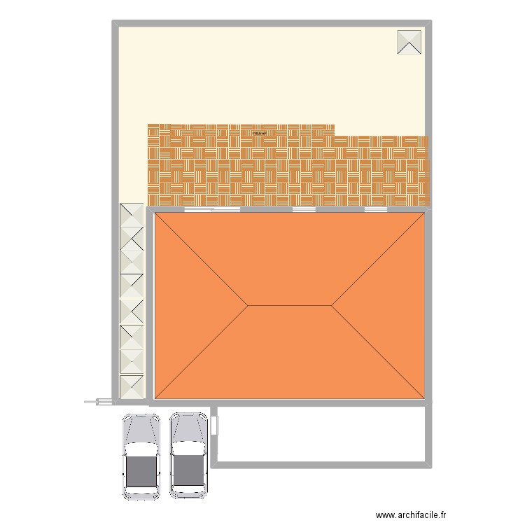 mai. Plan de 1 pièce et 111 m2