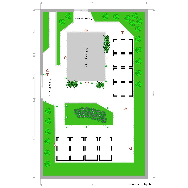 CONSULAT EGYPT. Plan de 6 pièces et 170 m2