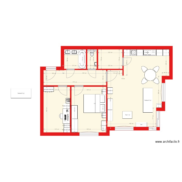 appart cricri 1. Plan de 0 pièce et 0 m2