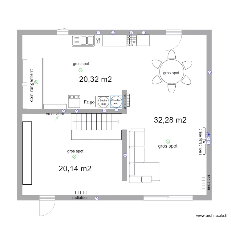 plan rdc 2. Plan de 