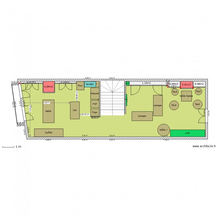 1er 21projet3. Plan de 0 pièce et 0 m2