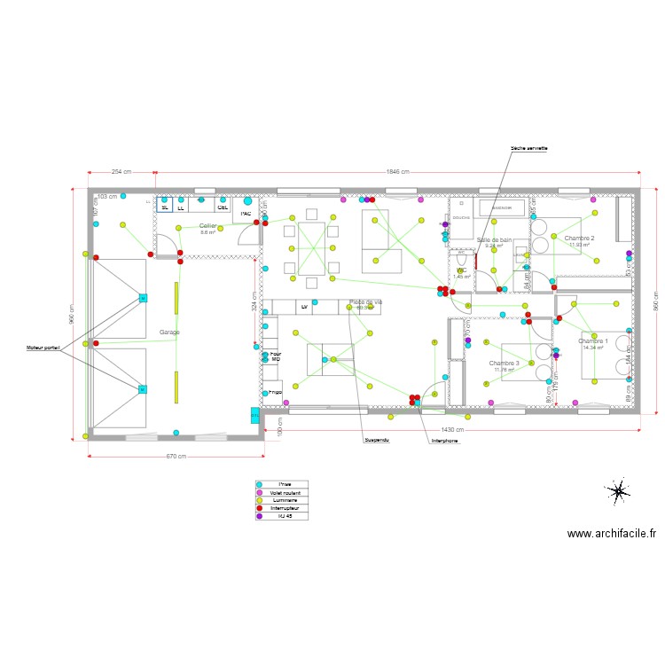 ELEC AM. Plan de 0 pièce et 0 m2