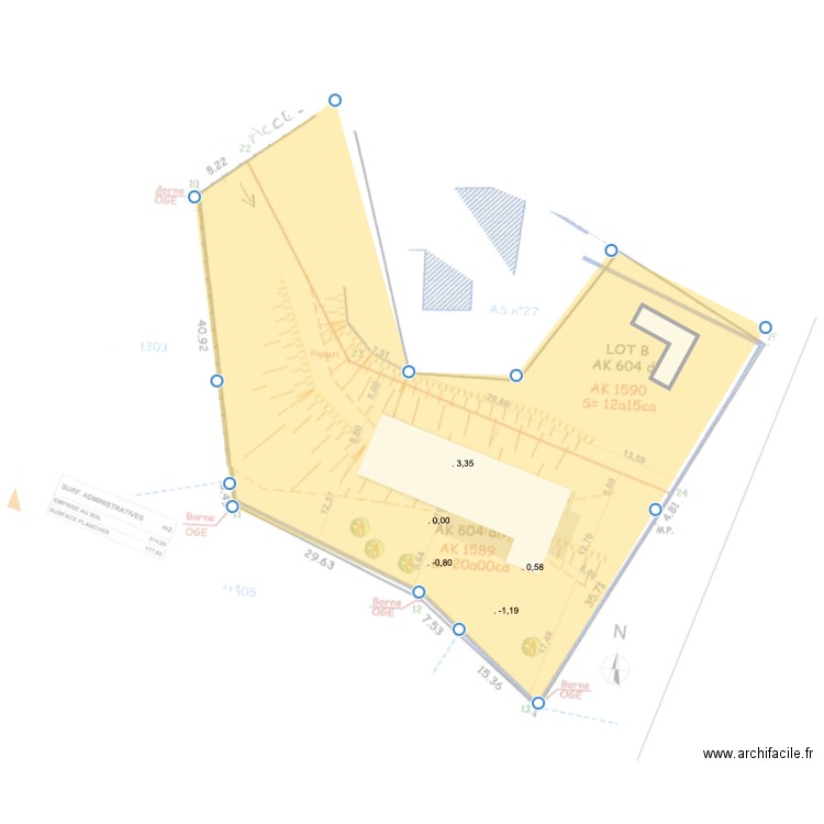 PICART - ST PERAY. Plan de 0 pièce et 0 m2