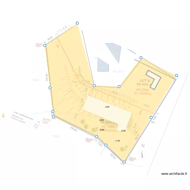 PICART - ST PERAY. Plan de PICART - ST PERAY. Plan de