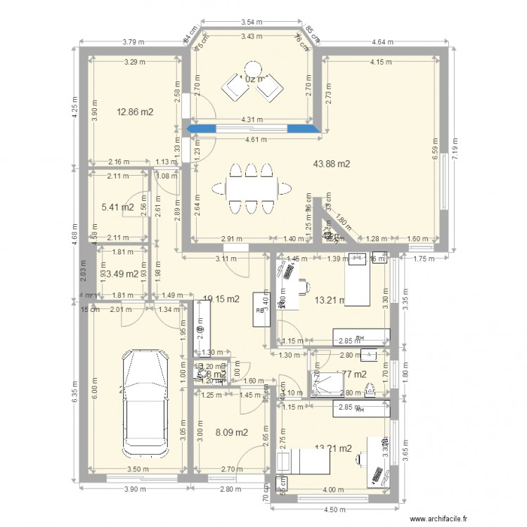 Moulin RDC 01. Plan de 0 pièce et 0 m2