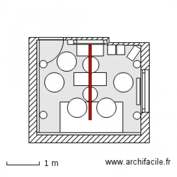 Salle home ciné avec les meubles (clic clac mode banquette) BJG T3 V25 Nov11. Plan de 0 pièce et 0 m2