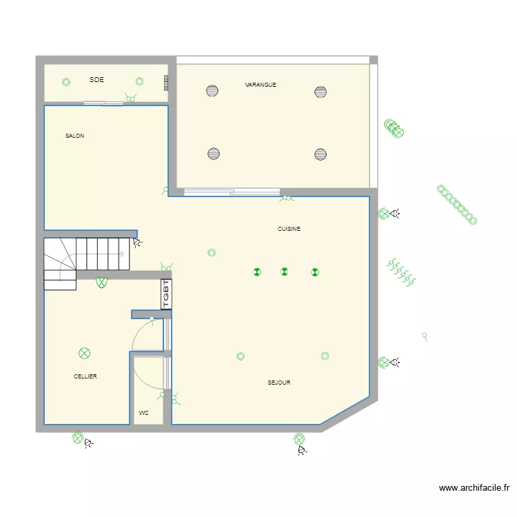 Plan circuit éclairages. Plan de Plan circuit éclairages. Plan de