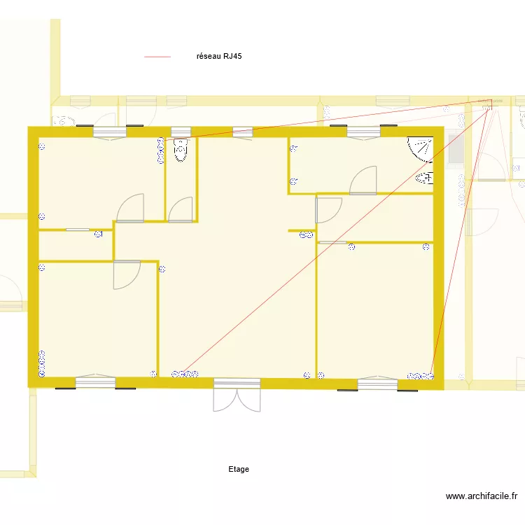 villa les oliviers. Plan de 