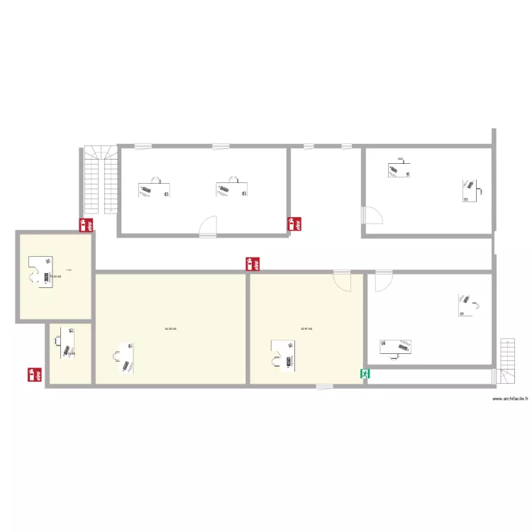 zinder 1er &eacute;tage. Plan de 