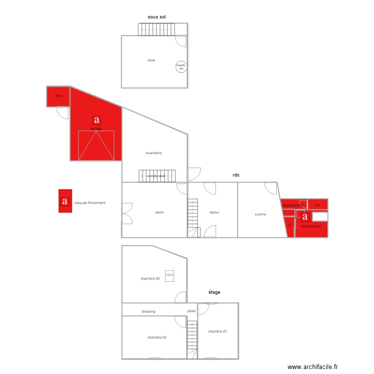 poitevineau. Plan de 0 pièce et 0 m2