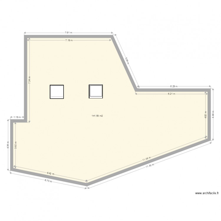 Plan toiture velux. Plan de 0 pièce et 0 m2