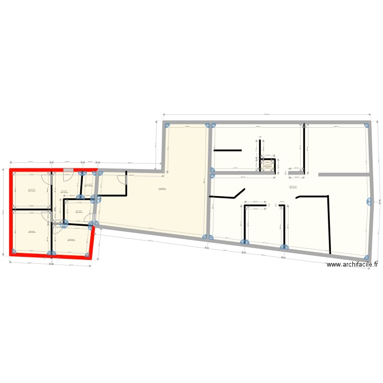 amaryllis. Plan de 9 pièces et 296 m2