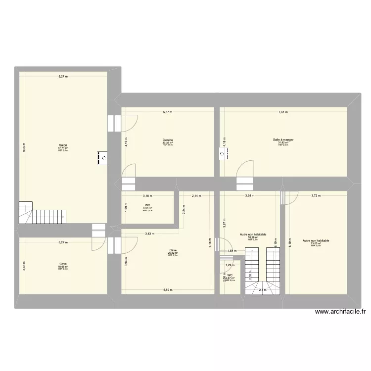 RDC Tremouilles. Plan de RDC Tremouilles. Plan de