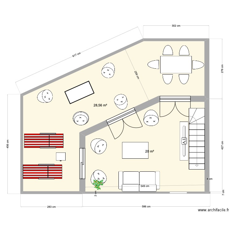  101 ALAMANDA TERRASSE. Plan de 2 pièces et 49 m2