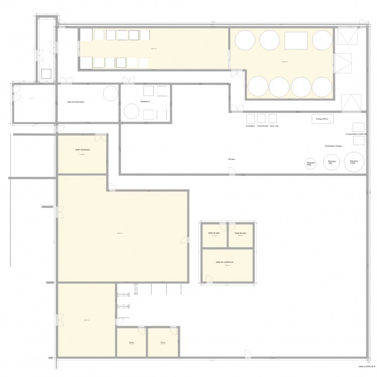 Phase 1 agrandissement Est a faire. Plan de 0 pièce et 0 m2