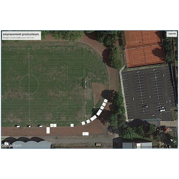 IMPLANTATION TONNELLE c'l'événement. Plan de 0 pièce et 0 m2