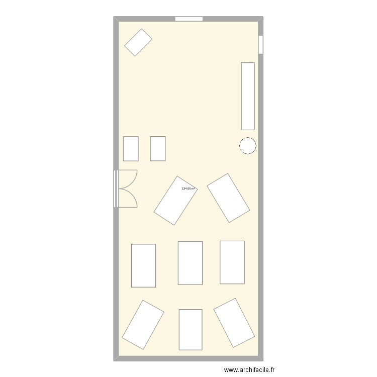 carole ed1. Plan de 1 pièce et 135 m2