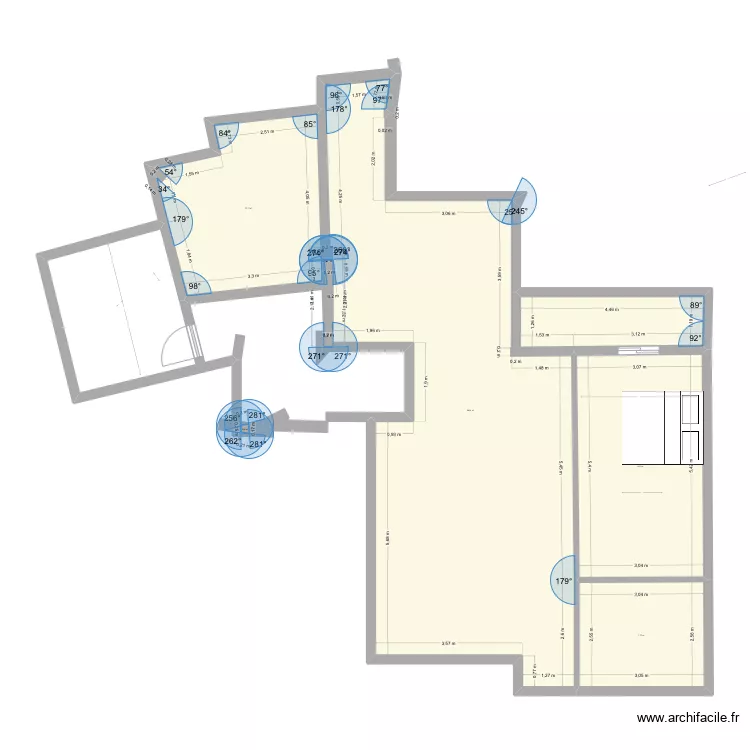 Appart marrakech. Plan de 