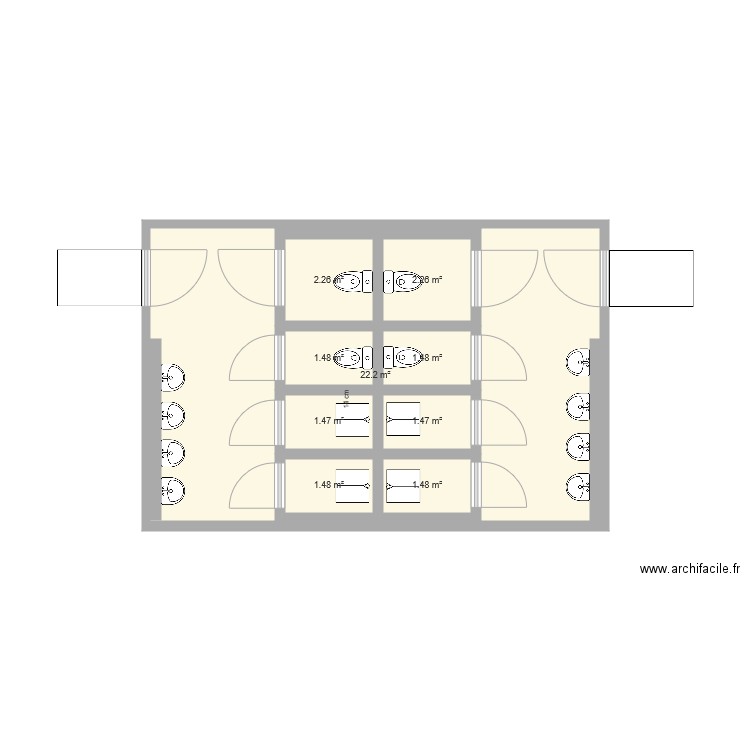 Latrines école de Bélaye. Plan de 0 pièce et 0 m2