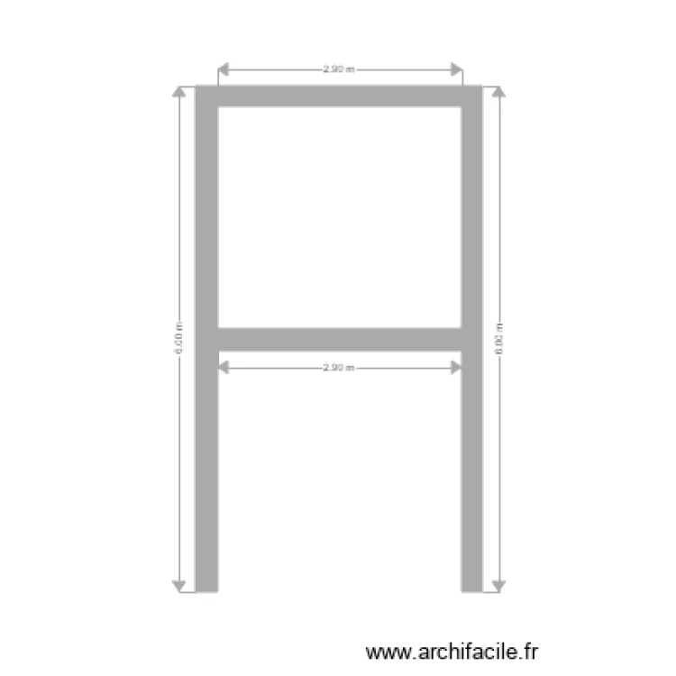 support panneaux chantier. Plan de 