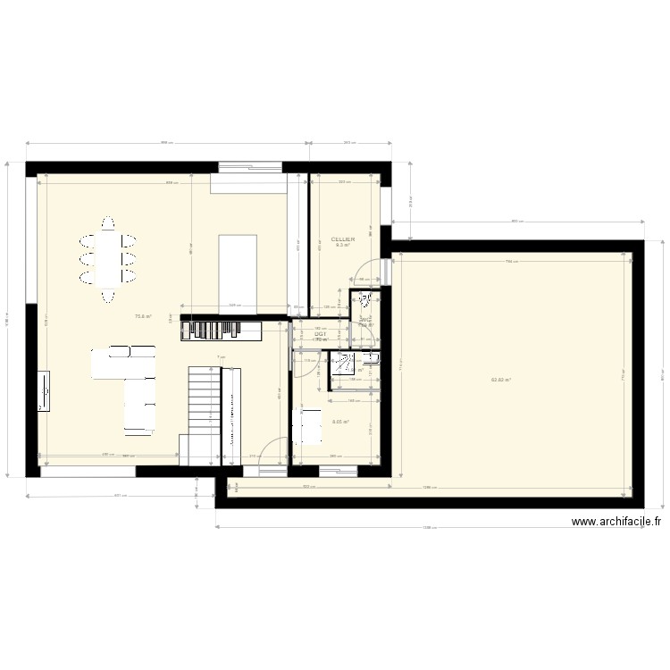 CYRIL 6. Plan de 15 pièces et 296 m2