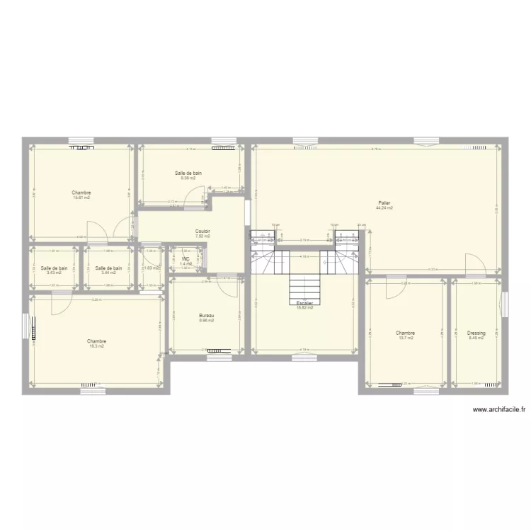 Billy  Etage. Plan de 