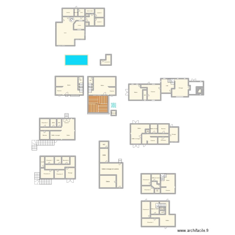 GERVRAUD_3. Plan de 71 pièces et 104 m2