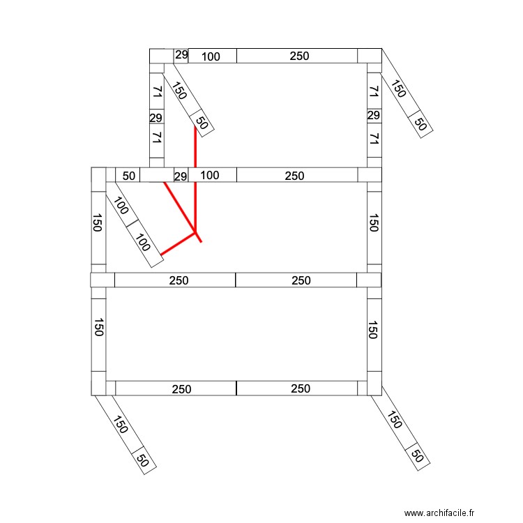 Truss UER avec renforts angle. Plan de 0 pièce et 0 m2