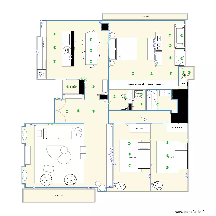 Belles Feuilles DUPLEX 3 B. Plan de Belles Feuilles DUPLEX 3 B. Plan de