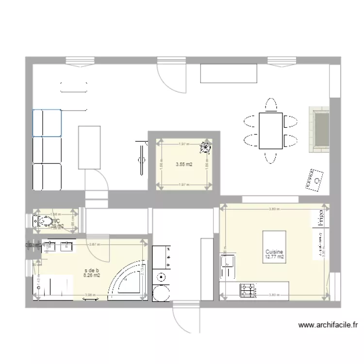 rez de chauss&eacute;e. Plan de 