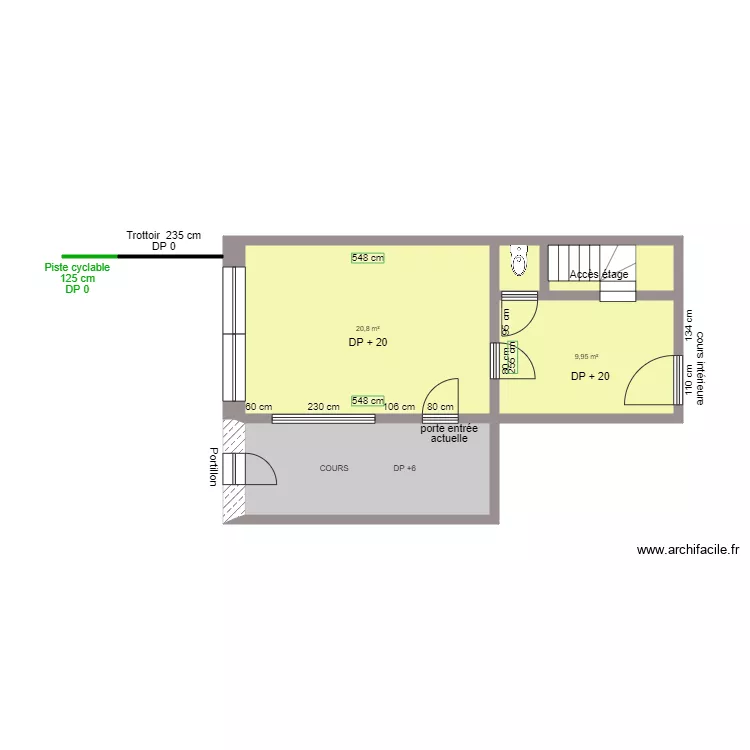 BREIZH ILIEN AVANT TRAVAUX. Plan de 