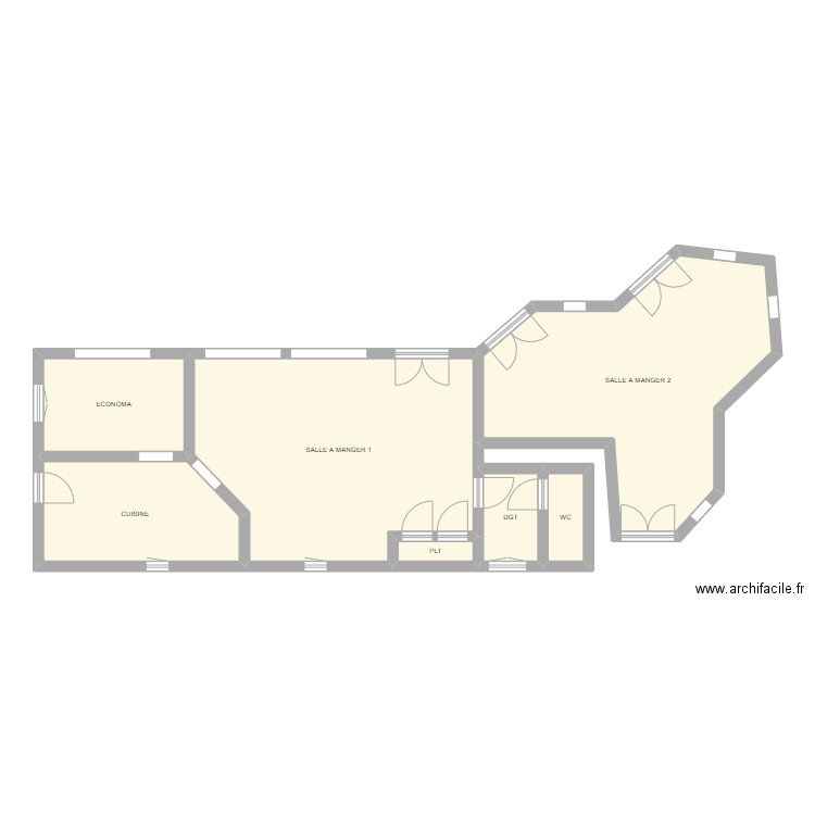 COMCOM MONDON. Plan de 7 pièces et 94 m2