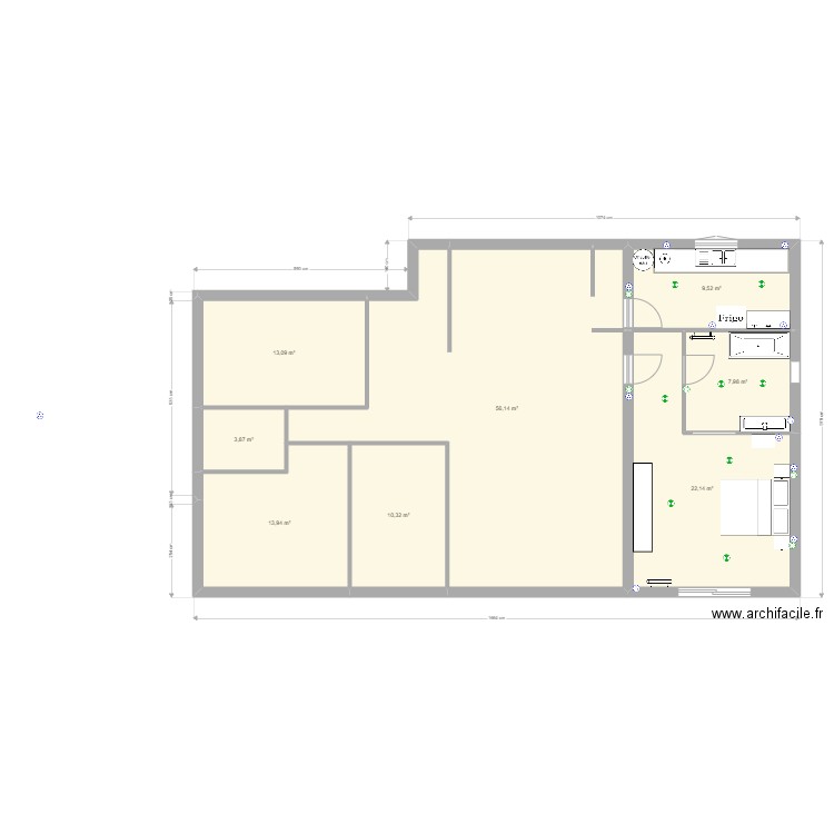 Extension. Plan de 0 pièce et 0 m2