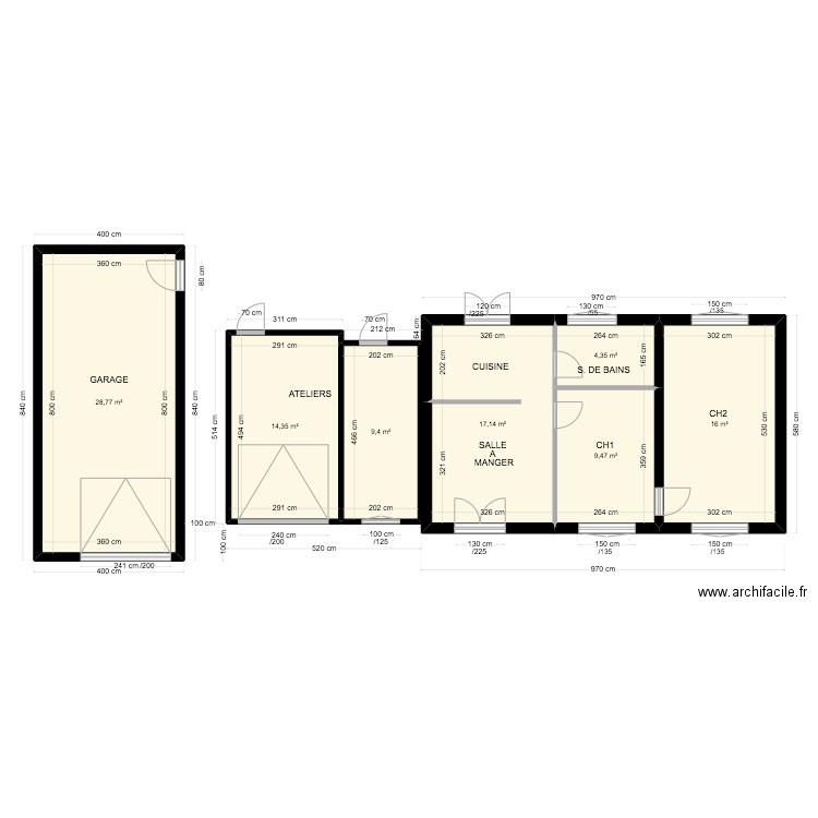 PLAN ETAT DES LIEUX PAULINE 1. Plan de 7 pièces et 99 m2