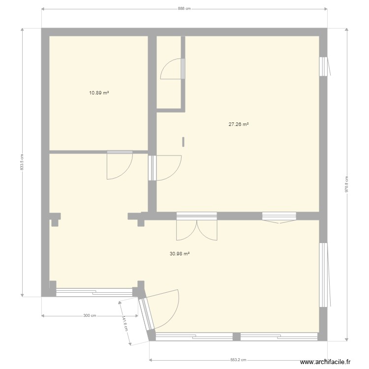 Portiragnes transfo terasse. Plan de 0 pièce et 0 m2