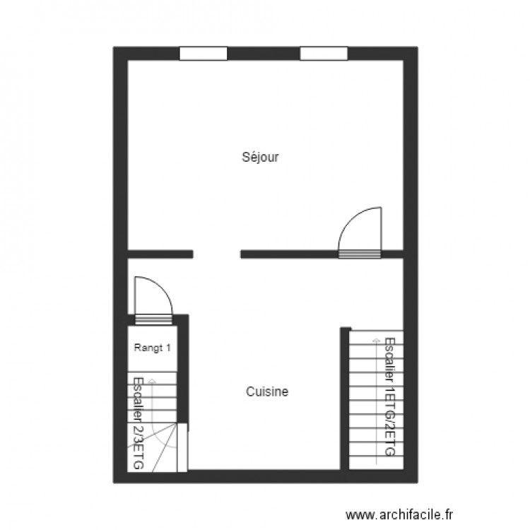 HAUSSMANN IMMO 2ETG. Plan de 0 pièce et 0 m2