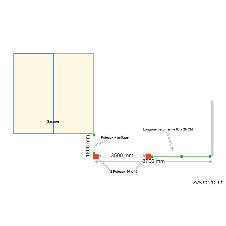 CLOTURE. Plan de 0 pièce et 0 m2