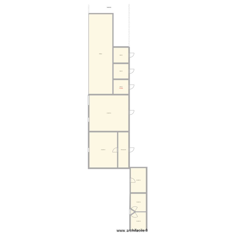 ECURIE. Plan de 0 pièce et 0 m2