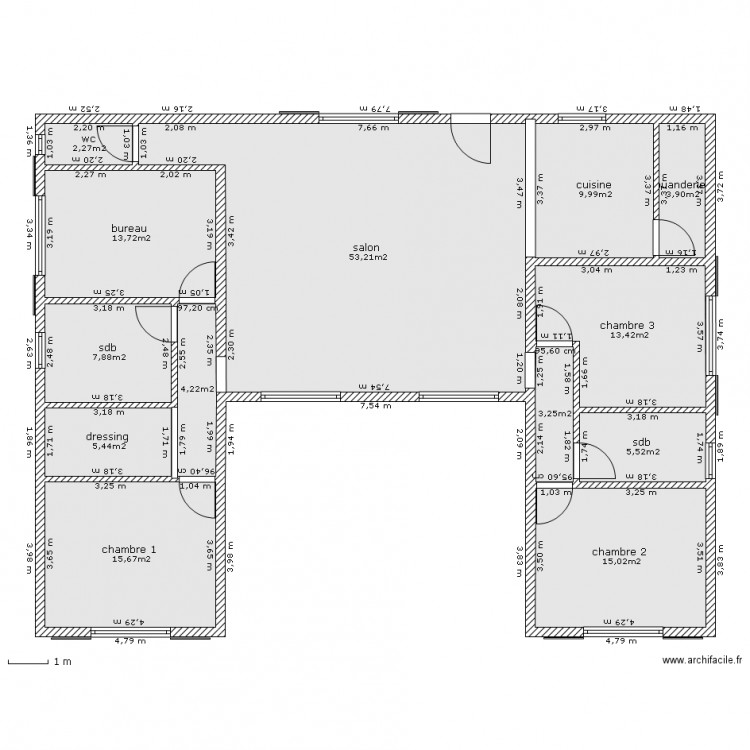 maison. Plan de 0 pièce et 0 m2