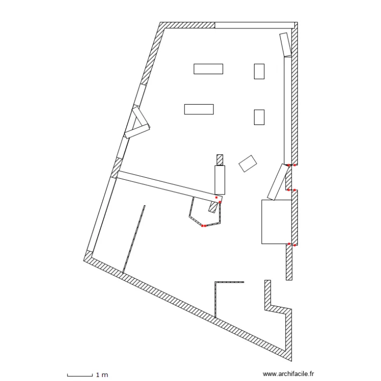 plan de pharmacie mur porteur avec agencement v1. Plan de 