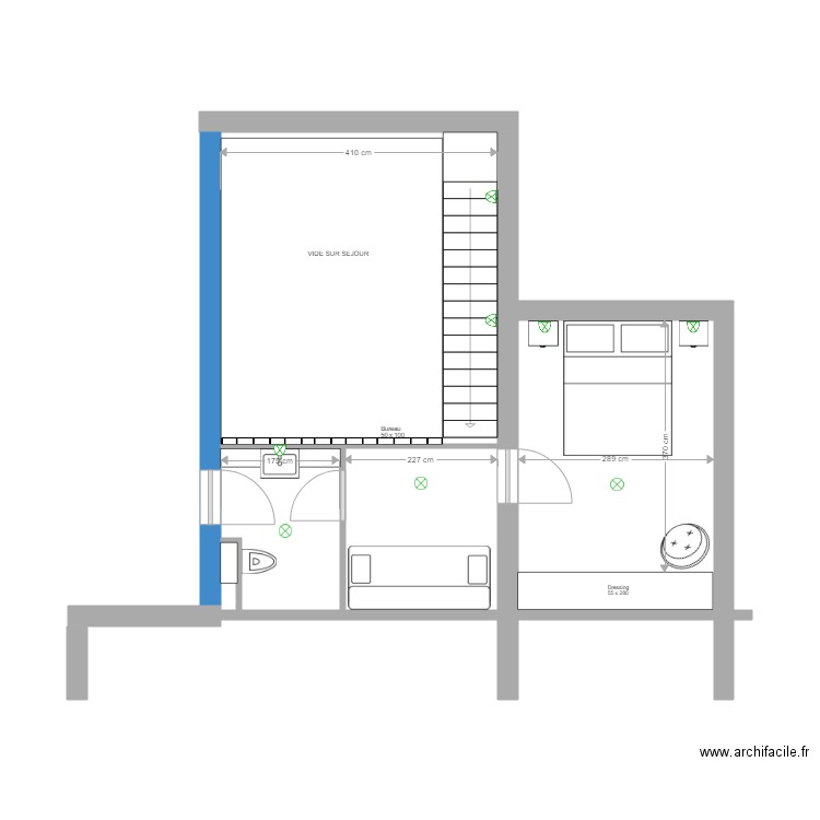 MARCHEPRIME ETAGE. Plan de 0 pièce et 0 m2