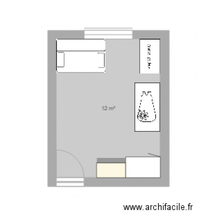 chambre aaliyah. Plan de 0 pièce et 0 m2