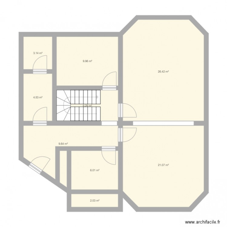 SITUATION EXISTANTE 1. Plan de 0 pièce et 0 m2