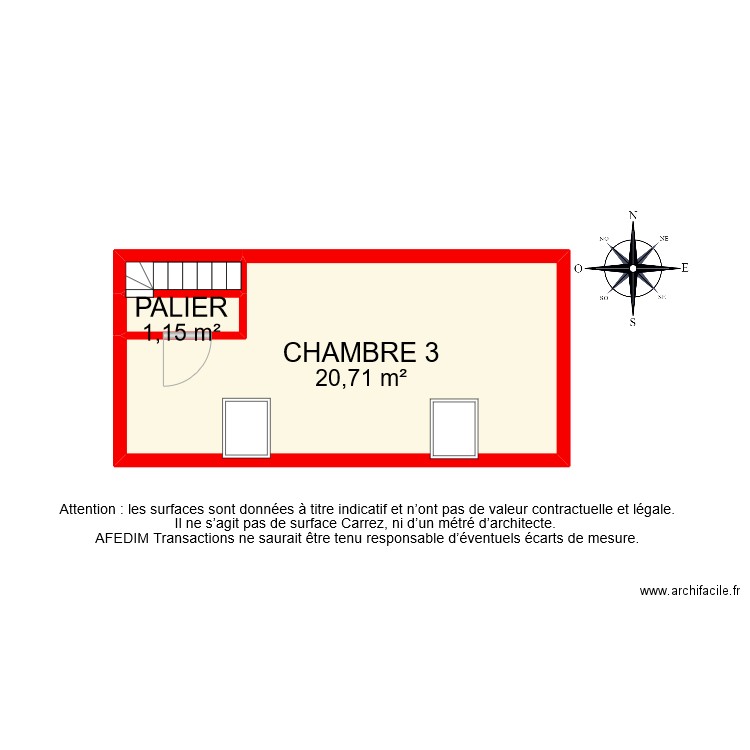 BI 11166 ETAGE. Plan de 0 pièce et 0 m2